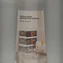 FAHKNS 3 Pack 19 Gallon Collapsible Storage Boxes, Lidded Storage Box with Door and Wheels for Clothes, Tools, Office Supplies, Large Folding Storage Box for Home, White