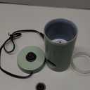 Rae Dunn Electric Milk Frother Steamer -Stylish Automatic Milk Steamer and Frother, Milk Warmer, Hot and Cold Foam Maker for Coffee, Latte, Cappuccino, Macchiato - 550 Watt (Sage)