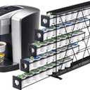 k cup Holders for 5 Tier Coffee Pod Holder,Black Metal Space(40 pods)