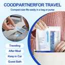 Mini Disposable Toothbrushes with Toothpaste 26 pcs 5 in 1 Travel Portable Toothbrush with Toothpaste + Tongue Scraper + Picks+Floss Travel Case (Mix 5 Flavors, 26)