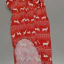 Christmas Reindeer Costume Xmas Cotton Pet Dog Pajamas Jumpshit for Medium Dogs, Back 19" Large Red (Large(Back length 20" Chest 22-26"))