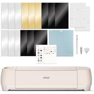 Cricut Explore 4 - Smart Cutting Machine (Seashell) | Digital Content Bundle - Includes 30 Images in Design Space App
