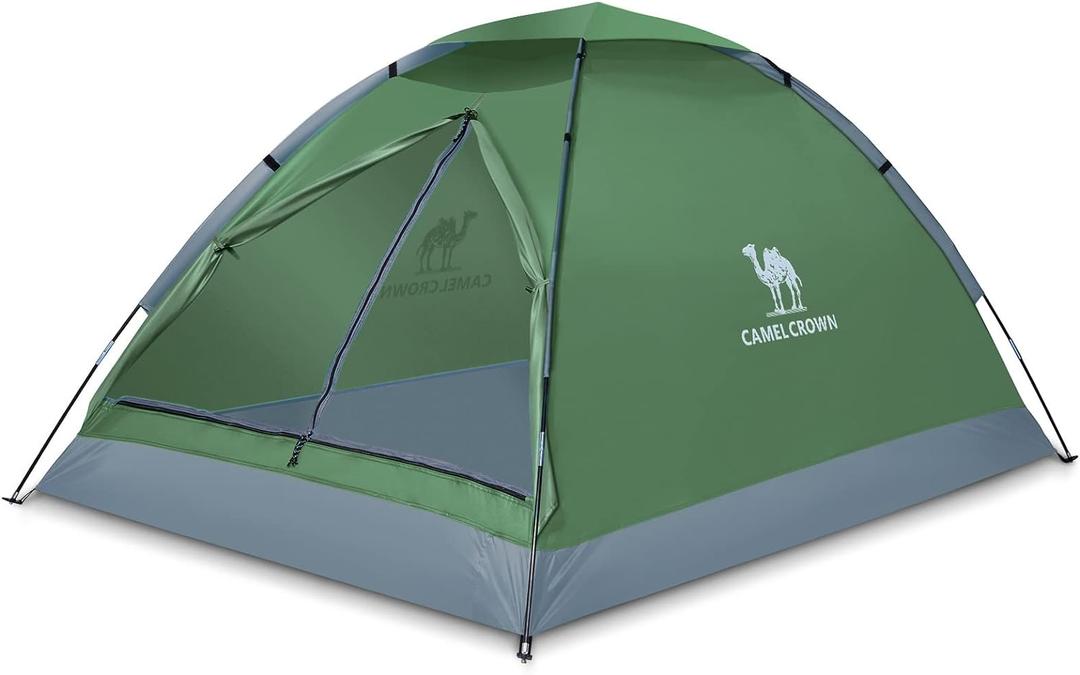 CAMEL CROWN Tents for Camping 2 Person Camping Dome Tent, Waterproof, Spacious, Lightweight Portable Backpacking Tent for Outdoor Camping/Hiking