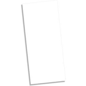 Thick Blank 100lb White Heavyweight 4" x 9" Program/Menu Cards - 100 Pack - Inkjet & Laser Printer Compatible - For Wedding, Business, Formal Events