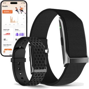 Health Smart Bracelet, Activity & Fitness Trackers/SpO2/ Heart Rate / Blood Pressure/ Sleep Stress/IP68 Waterproof for120 Sport Modes,Automatic Monitoring Wearable Fitness Tracker Comes With Free App (Black)