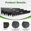 Metal Landscape Edging 6 Pack 40" L x 8" H, Galvanized Steel Landscape Lawn Edging with 90 Degree Rounded Top, Heavy Duty Lawn Edging, Easy-to-Install, Flower Bed Yard Pathway Divider
