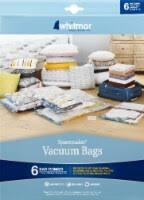 Whitmor Vacuum Storage Bags - Clear Spacemaker Vacuum Bag - Set of 6