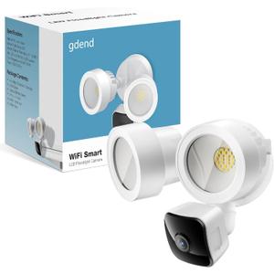 Wired Floodlight Camera | Home Security Camera Outdoor Waterproof with 3K UHD | 2200-Lumen | Motion Sensor, Color Night Vision, 105dB Siren, Works w/Alexa,2-Way Audio