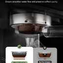 Neretva Espresso Machine, 58mm Professional Espresso Coffee Machine 15 Bar Retro Espresso Maker with Powerful Milk Frother & Visible Pressure Gauge for Home Barista Latte and Cappuccino Maker-Green