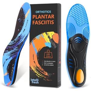 Plantar Fasciitis Pain Relief Insoles for Men and Women, Full-Length Sports Inserts with Good Arch Support, Ideal for Running, Walking, All-Day Standing, No Trimming Size 38