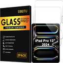 SIBEITU 2 Pack Screen Protector for iPad Pro 13 Inch 2025/2024 M5 M4 (8th/7th Generation), 13 Inch 9H Hardness Tempered Glass Film, Scratch Resistant, Case Friendly, Apple Pencil Support, HD Clarity