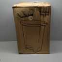 Glad 13 Gallon Trash Can | Plastic Kitchen Waste Bin with Odor Protection of Lid | Hands Free with Step On Foot Pedal and Garbage Bag Rings, Black