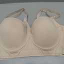 Women's Push Up Bra,Full-Coverage Underwire Bra,Hide Back Fat Deep Cup Bra,Smoothing T-Shirt Bra,Sculpting Uplift Bra (Beige, XXXL)