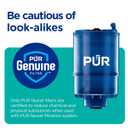 PUR Plus Vertical Faucet-Mount Water Filtration System, Lead-Reducing Filter, Easy Installation, 100-Gallon Capacity, Compatible with External Aerators, Grey