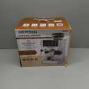 AIRMSEN Espresso Machines with Burr Grinder, 20 Bar, Milk Frother Steam Wand, Stainless Steel Coffee Maker for Home - Cappuccino Latte & ​​Cold Brew​​ Iced Coffee Maker & Americano