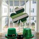 HAYVAN St Patricks Day Door Decorations Set - Wooden Shamrock Sign & Hanging Door Knob Handle Decor (Lucky Irish Happy St. Patrick's Day Wreath), Hanging Decoration for Front Door and Wall Decor