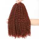 Alrence Passion Twist Hair Copper Red 14 Inch Passion Twist Crochet Hair Long Bohemian Crochet Braids (14 Inch, 350#)