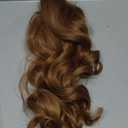 REECHO Ponytail Extension, 24" Claw Clip in Long Curly Wavy Ponytail Hair Extension Jaw Clip on Pony Tails Hairpiece for Women - Strawberry Blonde