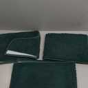 Urvoix Bathroom Rugs Sets 3 Piece, Non-Slip Chenille Bath Rug - Ultra Soft, Washable, Super Absorbent Bath Mat for Bathroom, Toilet and Tub (Dark Green) (20"x32" / 17"x24" / 20"x24" Contour)