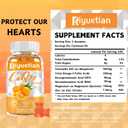 COQ10 Gummies - CoQ10 500mg + Omega-3 EPA/DHA + Magnesium Glycinate + Zinc Citrate, to Support Heart Health, Energy Production, Immune System & Mineral Absorption, 30 Servings (60 Count (Pack of 1))