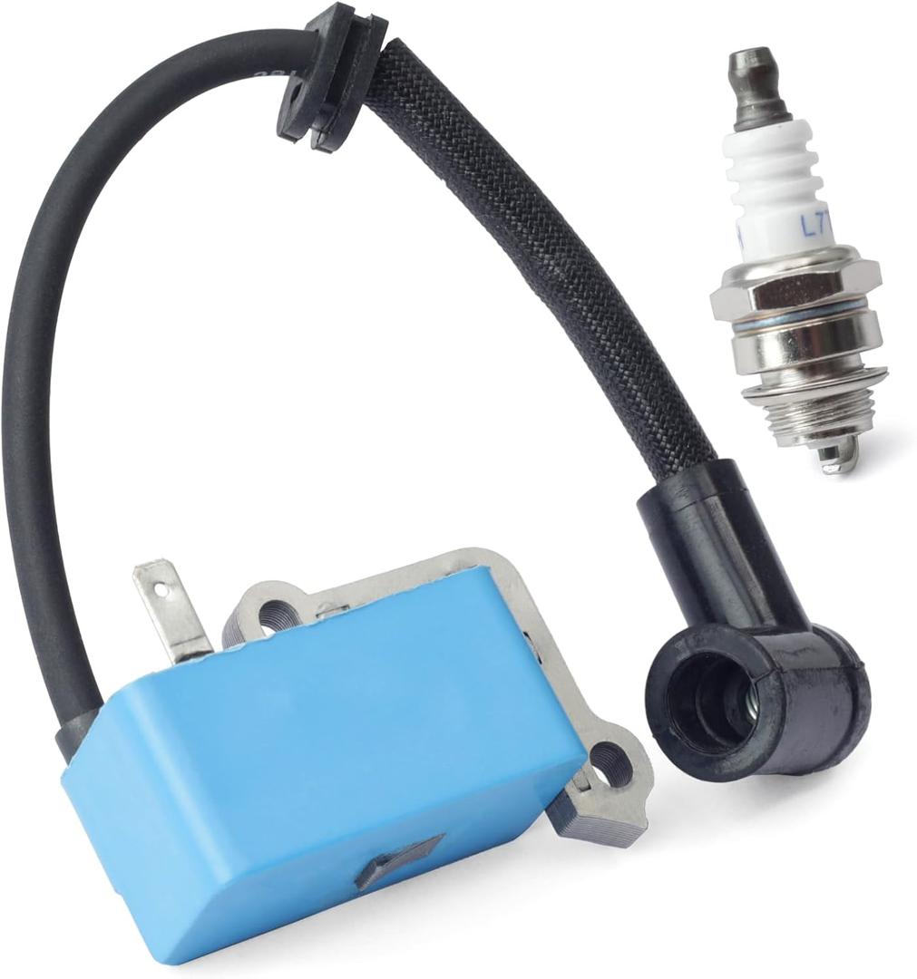 598472001 Ignition Coil with Spark Plug Replacement for Husqvarna 360BT 570BTS 570BFS 578BTF 580BTS 580BFS 580BFSMarkII 580BTSMarkII Packback Blower Replace 587984501 596811401 598472001 Ignition Coil with Spark Plug Replacement for Husqvarna 360BT 570BTS 570BFS 578BTF 580BTS 580BFS 580BFSMarkII 580BTSMarkII Packback Blower Replace 587984501 596811401