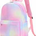 CAMTOP Preschool Backpack for Kids Girls Small Backpack Purse Kindergarten School Bookbags for Toddler Travel (Rainbow)
