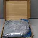 HDMLDP Bean Bag Chair for Adults Kids Without Filling Comfy Fluffy Giant Round Beanbag Lazy Sofa Cover for Reading Chair Floor Chair, 6FT, Grey