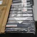 Fairy Baby Walk Through Black Baby Gate 29-34 Inch Wide, Pressure Mounted Safety Gate with Door No Drill, Tension Metal Gate for Dog and Toddler