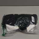 MakeMeChic Women's Off The Shoulder Bell Sleeve Mini Dress Bowknot Cocktail Party Bodycon Dresses (Black and White, XS)