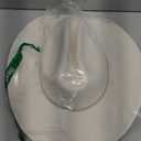 22"-23.2" 100% Suede Western Cowgirl Hat for Women,3.5" Wide Brim,Built-in Elastic Sweatband (Large-X-Large, White)
