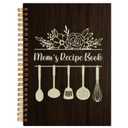 SNNDER Mom Gifts Notebook Journal, Mom's Recipe Spiral Notebook, Recipe Book To Write In Your Own Recipes, Cooking Journal for Mother, 5.5x8.3 Inch