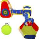 BalanceFrom 5-Piece Ball Pit Tents and Tunnels, Toddler Jungle Gym Play Tent with Play Crawl Tunnel, Pit Balls NOT Included, Multiple