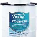 Vexca® Swimming Pool Filter Cartridge Compatible with 170147 S8M150 Sta-Rite System 3 25022-0203s-25021-0202s, Darlly SR450, 450 Sq. Ft