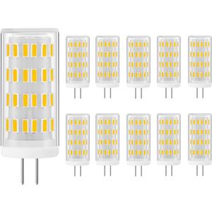 G4 LED Bulb 5W, 12V-24V 40W G4 Halogen Bulb Equivalent, Natural Daylight White 4000K, Non-Dimmable JC Type Bi-Pin Base T3 Light Bulb 10-Pack