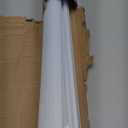 LazBlinds No Tools No Drill Cordless Zebra Blinds for Windows, Dual Layer Light Control for Day and Night, Light Filtering Privacy Roller Blinds and Shades for Home, 39" W x 72" H, White