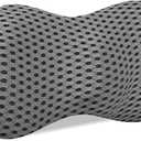 Lumbar Support Pillow, Memory Foam Back Support - Gift for Women/Men/Mom/Dad for Lower Back Pain Relief, Ergonomic Lumbar Back Pillow for Car Seat, Office Chair, Bed, Grey