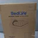 Bedlore 4-Inch King Mattress Topper for Back Pain - Dual Layer Medium Support (2" Gel Memory Foam + 2" Cooling Fluffy Pillow Top Pad), Breathable & Pressure Relief (Gray)