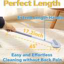 Pet Hair Removal Tool, 4 in 1 Reusable Washable Lint Brush for Cat and Dog Hair Remover, Gentle on Furniture with Extra Long Handle for Couch, Carpet, Clothing, Bedding, Car, Window
