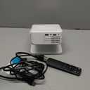 Mini Projector with WiFi 6 and Bluetooth 5.2, Portable Projector 4K Support, Auto Vertical Keystone 270 Rotatable, Compatible with Smartphone/TV Stick/Box/USB/HDMI (White)