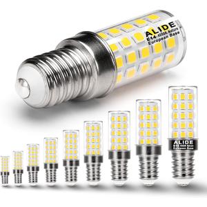 ALIDE E14 Base 220V LED Candelabra Light Bulb 40W Equivalent,E14 European Base,Natural White 4000K,AC100 to 265V E14 Bulbs for Chandelier, Pendant,Turkish Turkish Persian Lamp,Non-dimmable,10Pack