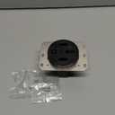 Hubbell HBL9450A Straight Blade Device Receptacle, RTP, Industrial Grade, 3-Pole 4-Wire Grounding, 50A 125/250V, 14-50R