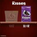 HERSHEY'S KISSES SPECIAL DARK Mildly Sweet Chocolate Candy Party Pack, Great Holiday Candy and Stocking Stuffer 32.1 oz (EXP 03/01/26)