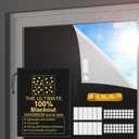 RUseeN Portable Blackout Shades (118" x 57") Travel Window Blackout Curtains, 100% Blackout Material Temporary Blackout Blinds for Baby Nursery, Bedroom, Caravan, Office or Travel Use
