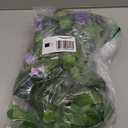 JUSTOYOU 2 Pack (15.8FT) Fake Rose Garland, Artificial Roses Vines Flower Garland Hanging Floral Vine Wedding Home Backdrop Party Arch Arrangement Decoration (Purple)