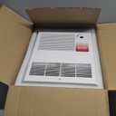 9815WH Large Capacity Electric Wall Heater with Built-in Adjustable Thermostat and Silent Motor, Overheat Protection, 1500 Watts, 120/240 Volts, White