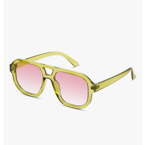 livho Trendy Polarized Square Aviator Sunglasses Women Men Square Eyewear Frame, Retro Sun Glasses for Women Men 2025 Shades