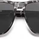 SOJOS Retro Polarized Hexagonal Aviator Sunglasses Womens Mens Trendy Rectangle UV400 Shades SJ2398