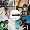 VSYSTO Bike Camera, WiFi Helmet Camera for Motorcycle Bike, Remote Control, 2K Waterproof WDR 170 Super Wide Angle Night Vision SONYIMX335 Lens Portable Bicycle Dash Cam, Loop Recording, G-Sensor