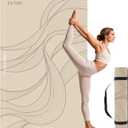 Large Yoga Mat (75.5"x47.6"x0.4"Extra Wide & Thick 10mm, Non-Slip Exercise Mat, High-Density TPE Mat for Yoga Pilates & Home Gym Workouts