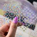 2 x 24 Sheets Flower Nail Art Stickers Colorful Flowers Nail Decals Spring Nails Designs Cute Daisy Nail Stickers 3D Self Adhesive Nails Art Supplies Floral Sticker for Acrylic Nails DIY Manicure Decor (Style 1)